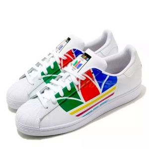 Adidas Superstar Pure Shoes Fashion Sneakers Colorblock Sz 7.5 Women’s New Rare